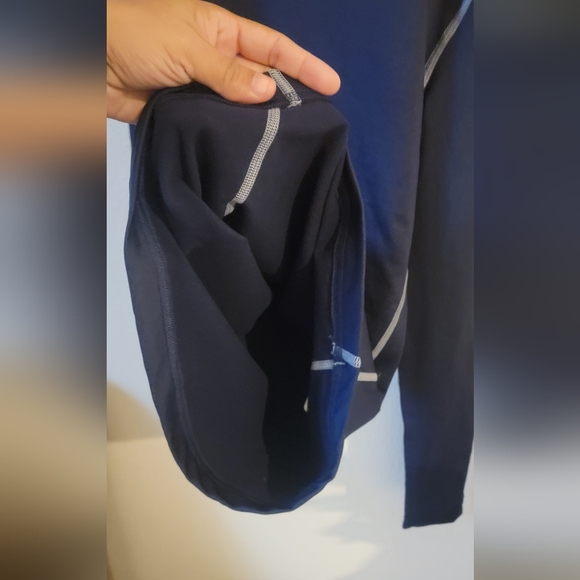 Under Armour Mens Shirt Size Medium Compressio Coldgear Activewear Athletic Blue - Picture 8 of 12